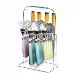 Brand new 😍 Gibson Home Pastel Extravaganza 20-Piece Assorted Colors Stainless Steel Flatware Set (Service For 4) ⌛ -flatware Sales unnamed file 1130