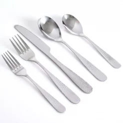 Flash Sale 🛒 Gibson Home 🔨 Hammered 46-Piece Stainless Steel Flatware Set (Service For 8) 🎉 -flatware Sales unnamed file 1186