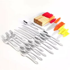 Outlet ✔️ Gibson Fairfield Plus 36-Piece Flatware Set (Service For 6) ⌛