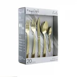 Cheap ๐ MegaChef Baily 20-Piece Light Gold Stainless Steel Flatware Set (Service For 4) ๐