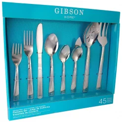 Top 10 👍 Gibson Home Astonshire 45-Piece Flatware Set (Service For 8) ⭐