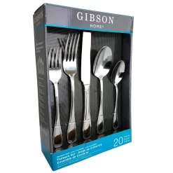 Best Pirce 🛒 Gibson Home Graylyn 20-Piece Stainless Steel Flatware Set (Service For 4) ⌛ -flatware Sales unnamed file 1507