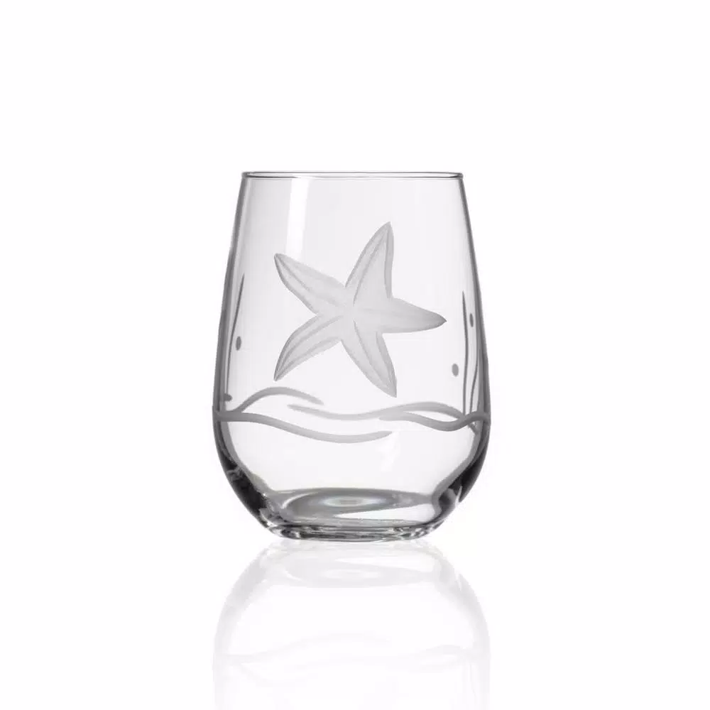 Best Pirce π Drinkware Rolf Glass Starfish 17 Oz. Clear Stemless Wine Tumbler (Set Of 4) π 4 Best Pirce π Drinkware Rolf Glass Starfish 17 Oz. Clear Stemless Wine Tumbler (Set Of 4) π - Image 2