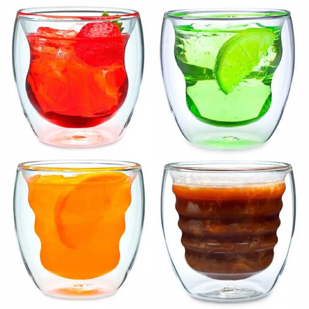 Brand new 😍 Drinkware Ozeri Curva Artisan Series 8 Oz. Double Wall Beverage Glasses And Tumblers (Set Of 4) ✔️ 6 Brand new 😍 Drinkware Ozeri Curva Artisan Series 8 Oz. Double Wall Beverage Glasses And Tumblers (Set Of 4) ✔️ - Image 4