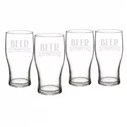 Best Sale ✔️ Drinkware Cathy’s Concepts Beer Merry 3.1 In. X 6.25 In. Glass 🎄 Christmas Pilsner Glasses 👍