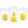 Buy 😀 Drinkware Abigails Clear Double Old-Fashioned With Yellow Dot (Set Of 4) ✨