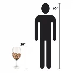 Discount ⭐ Drinkware Epicureanist Large Decorative Wine Glass 🔔 -flatware Sales unnamed file 1726