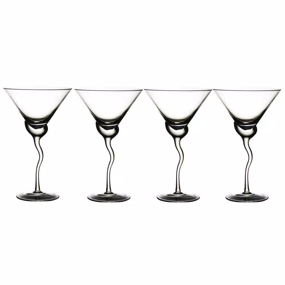 Best deal ❤️ Drinkware Abigails Martini 13 Oz. Glass With Wave Stem (Set Of 4) ✨ 3 Best deal ❤️ Drinkware Abigails Martini 13 Oz. Glass With Wave Stem (Set Of 4) ✨