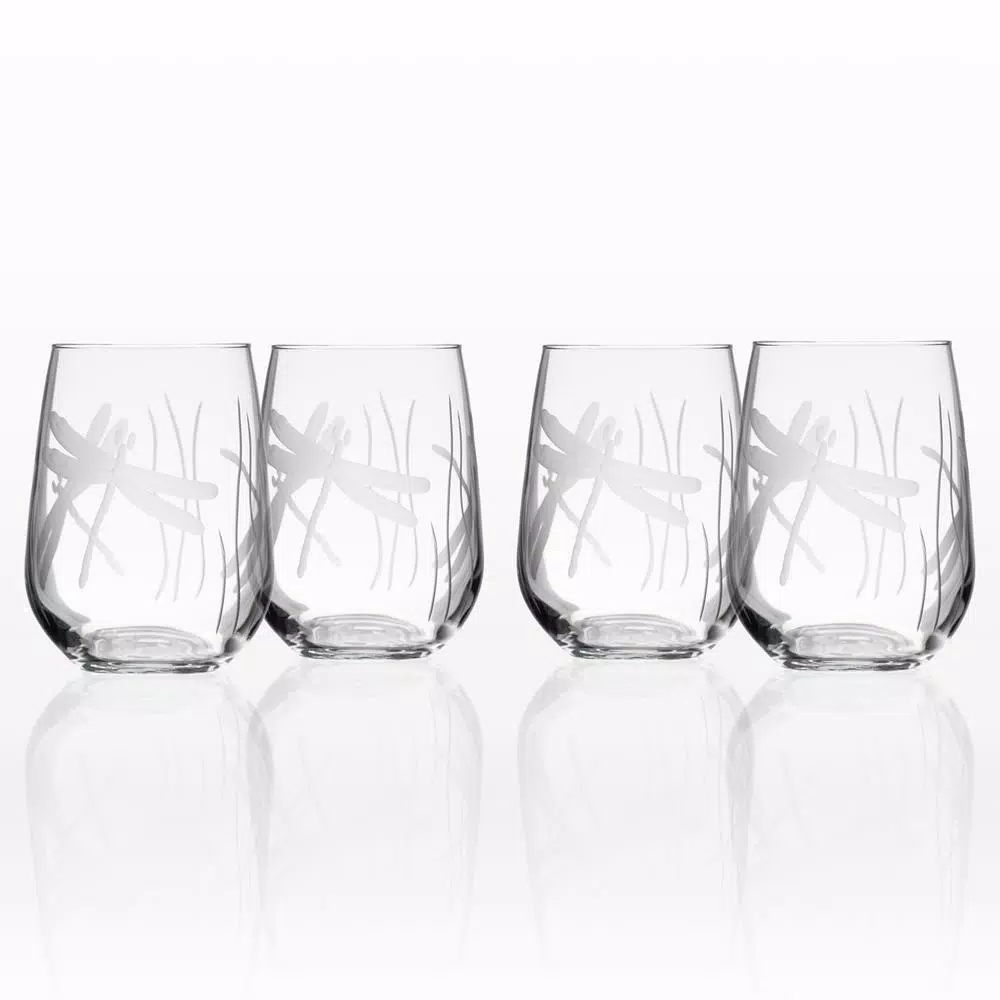 Best deal π Drinkware Rolf Glass Dragonfly 17 Oz. Clear Stemless Wine Glass (Set Of 4) π 3 Best deal π Drinkware Rolf Glass Dragonfly 17 Oz. Clear Stemless Wine Glass (Set Of 4) π