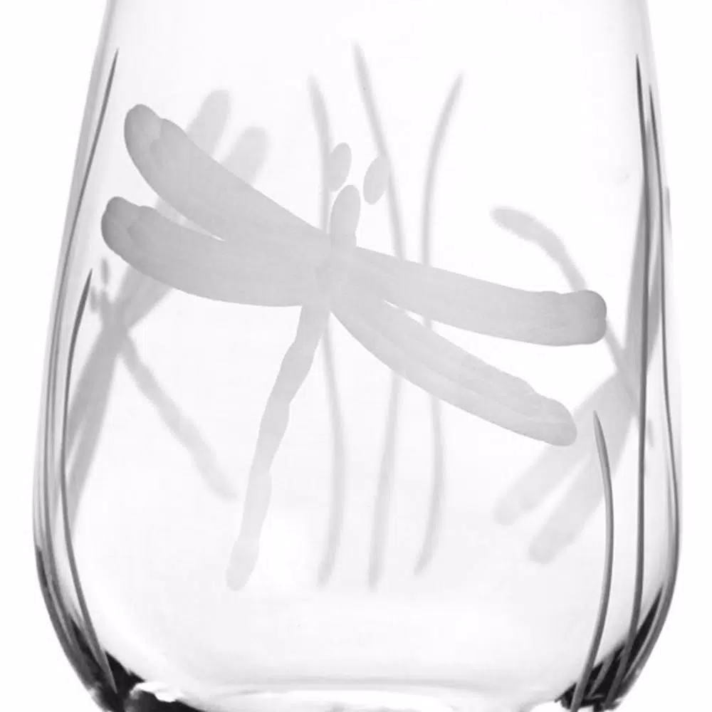Best deal π Drinkware Rolf Glass Dragonfly 17 Oz. Clear Stemless Wine Glass (Set Of 4) π 4 Best deal π Drinkware Rolf Glass Dragonfly 17 Oz. Clear Stemless Wine Glass (Set Of 4) π - Image 2