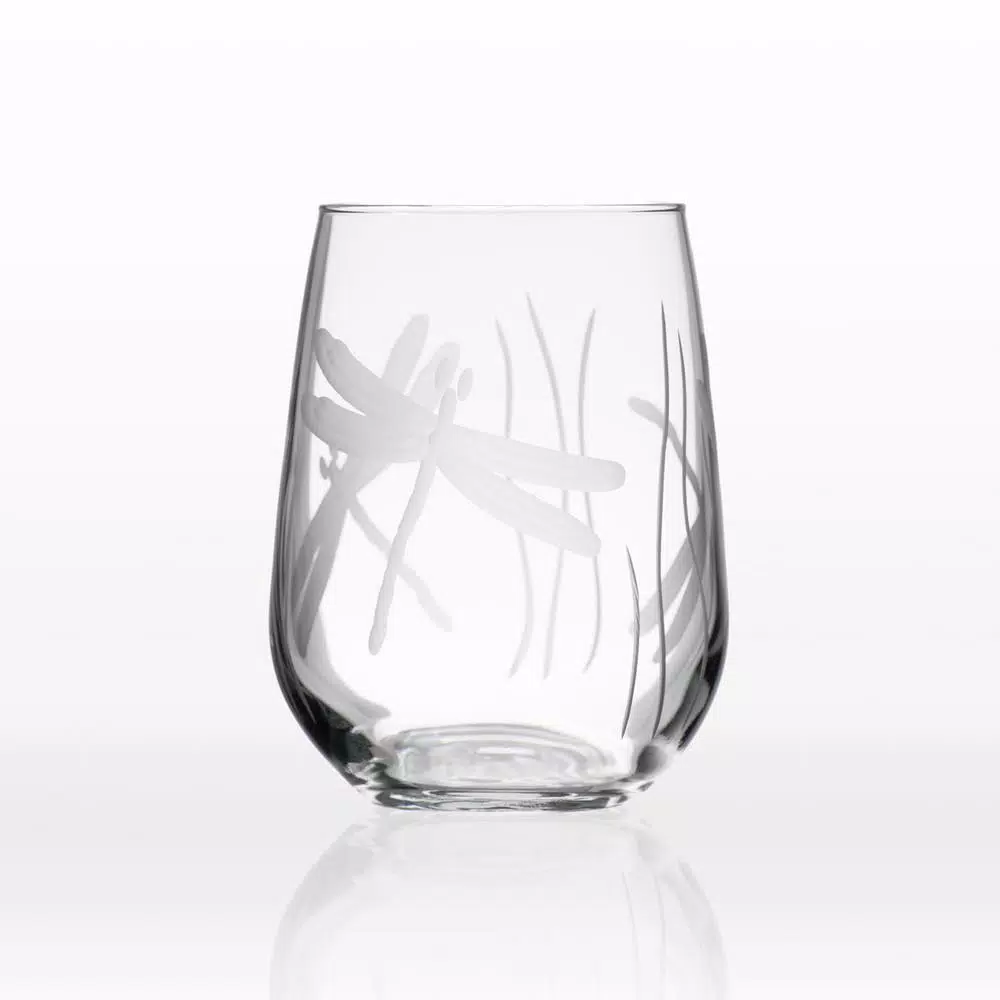 Best deal π Drinkware Rolf Glass Dragonfly 17 Oz. Clear Stemless Wine Glass (Set Of 4) π 6 Best deal π Drinkware Rolf Glass Dragonfly 17 Oz. Clear Stemless Wine Glass (Set Of 4) π - Image 4