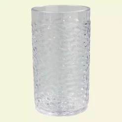 Cheap 🎁 Drinkware Carlisle 9.5 Oz. SAN Plastic Pebble Optic Tumbler In Clear (Case Of 24) 👍