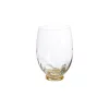 Best Sale 🥰 Drinkware Abigails Elisa White Wine Stemless Wine Glass, Clear With Gold ⭐ -flatware Sales unnamed file 1790