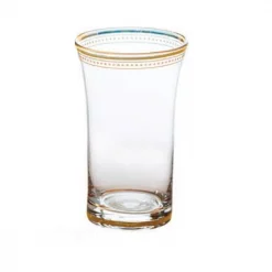 New 🤩 Drinkware Abigails 11 Oz. Clear Tumbler With Gold Trim (Set Of 4) 🥰 -flatware Sales unnamed file 1803