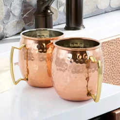 Best reviews of 🌟 Drinkware Gibson 18 Oz. Copper 🔨 Hammered Brass Muel Mugs (Set Of 8) 🔔 -flatware Sales unnamed file 1808