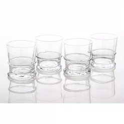 Brand new โค๏ธ Drinkware Abigails Lionshead Double Old-Fashioned Glass With Applied Rope (Set Of 4) ๐