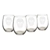 Deals 😀 Drinkware Cathy’s Concepts Sugar Skull 21 Oz. Stemless Wine Glasses ✨ -flatware Sales unnamed file 1903