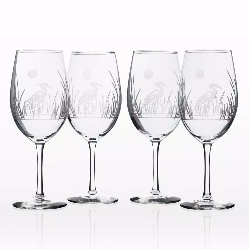 Hot Sale 👏 Drinkware Rolf Glass Heron 18 Oz. All-Purpose Wine Glass (Set Of 4) 🥰 3 Hot Sale 👏 Drinkware Rolf Glass Heron 18 Oz. All-Purpose Wine Glass (Set Of 4) 🥰