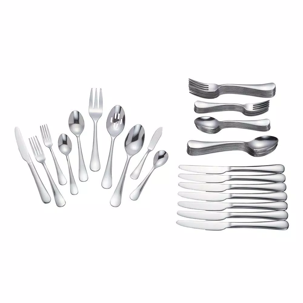 Best Sale π€© Home Decorators Collection Maywood 45-Piece Stainless Steel Flatware Set (Service For 8) π 7 Best Sale π€© Home Decorators Collection Maywood 45-Piece Stainless Steel Flatware Set (Service For 8) π - Image 5