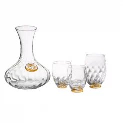 Promo 🔔 Drinkware Abigails Elisa Water Glass, Clear With Gold 🌟 -flatware Sales unnamed file 1968