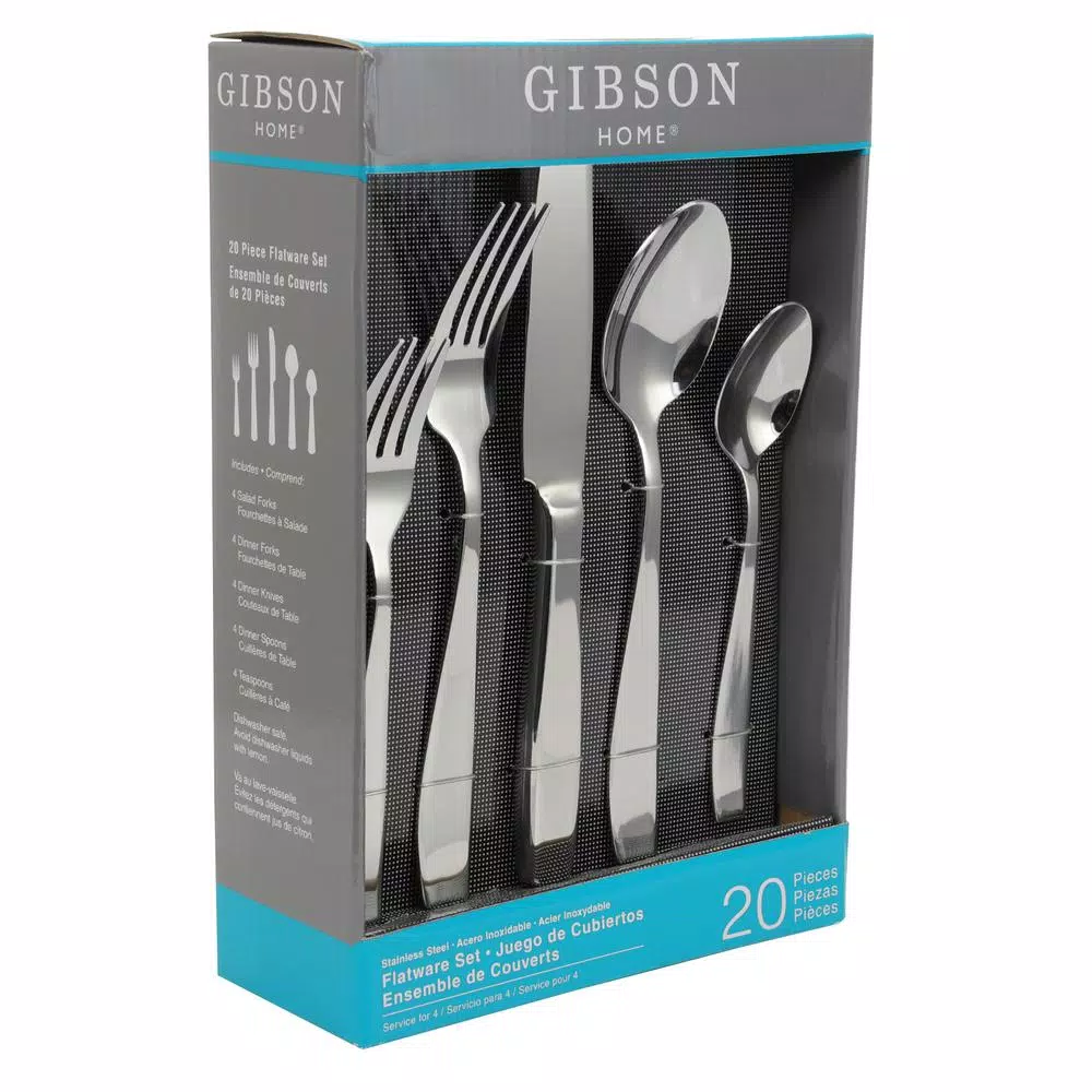 Hot Sale π Gibson Castleford 20-Peice Mirror Polish Flatware Set (Service For 4) π 8 Hot Sale π Gibson Castleford 20-Peice Mirror Polish Flatware Set (Service For 4) π - Image 6