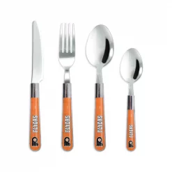 Flash Sale ⭐ Sportsvault NHL 16-Piece Philadelphia Flyers Flatware Set (Service For 4) 🤩