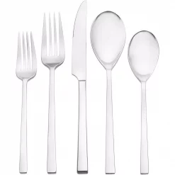 Buy 🔔 Oneida Dupree 45-Piece Silver 18/0 Stainless Steel Flatware Set (Service For 8) ⌛