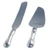 Brand new 🧨 Flatware Heim Concept 6 In. Length 2-Piece Silver Cake Server And Knife With Rim ⌛ -flatware Sales unnamed file 393