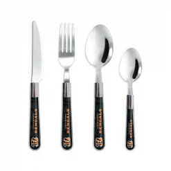 flatware Sales 37 Outlet 🎁 Sportsvault NFL 16-Piece Cincinnati Bengals Flatware Set (Service For 4) 😍