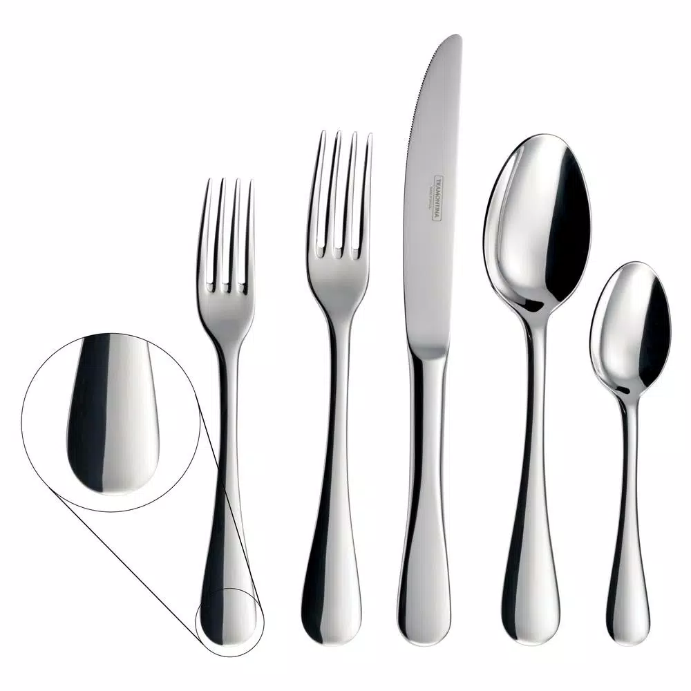 Discount ⭐ Tramontina Classic 45-Piece 18/10 Stainless Steel Flatware Set 🤩 5 Discount ⭐ Tramontina Classic 45-Piece 18/10 Stainless Steel Flatware Set 🤩 - Image 3