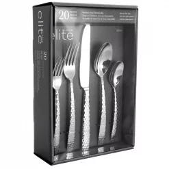 Best Sale 🧨 GIBSON Elite Braid 20-Piece Flatware Set (Service For 4) ⭐