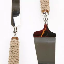 Buy 😀 Flatware Mind Reader Roped Dessert Knifes 2-Piece Dessert Tool Set Stainless Steel Roped Handle Server ✔️ -flatware Sales unnamed file 755