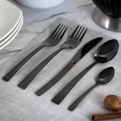 Promo 💯 MegaChef Baily 20-Piece Black Stainless Steel Flatware Set (Service For 4) 👍 -flatware Sales unnamed file 982